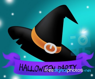 Halloween Party Shows Parties Celebration 3d Illustration Stock Image