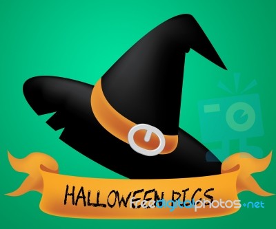 Halloween Pics Of Trick Or Treat 3d Illustration Stock Image