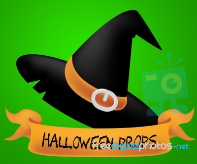 Halloween Props Indicates Trick Or Treat And Accessory Stock Image