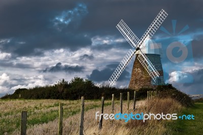 Halnaker Windmill Stock Photo