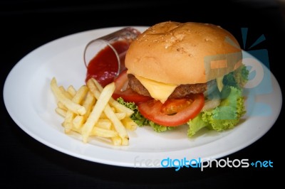 Hamburger Stock Photo