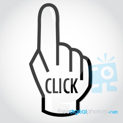 Hand Cursor Stock Image