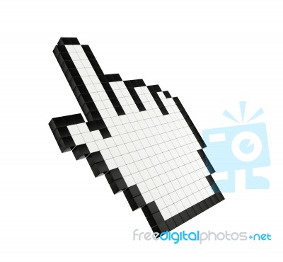 Hand Finger Cursor Stock Image