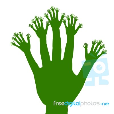 Hand Five Stock Image