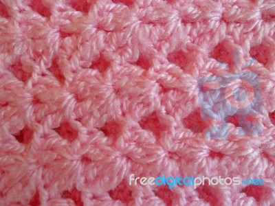 Hand Knitted Background Stock Photo