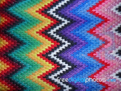 Hand Knitted Background Stock Photo