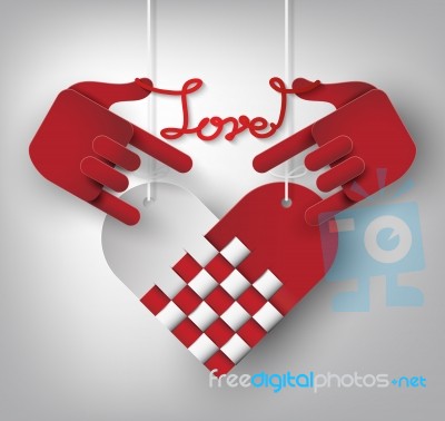 Hand Love Stock Image