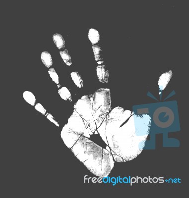 Hand Print Stock Image