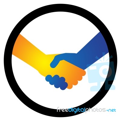 Hand Shake Between Two People Stock Image