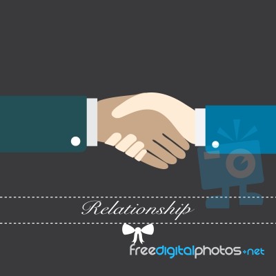 Hand Shake  Illustration Stock Image