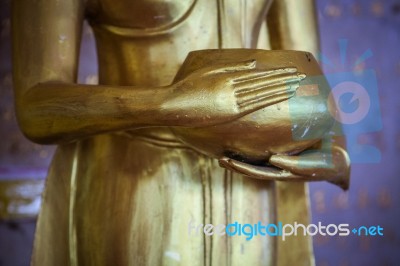 Hand Statue Of Buddha Stock Photo