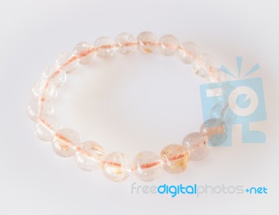 Handmade Stone Bead Created Bracelet Stock Photo