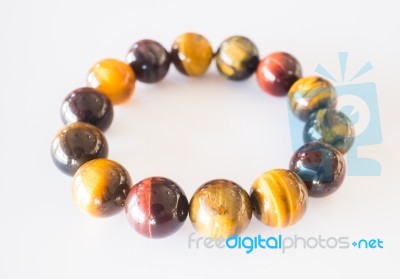 Handmade Stone Bead Created Bracelet Stock Photo