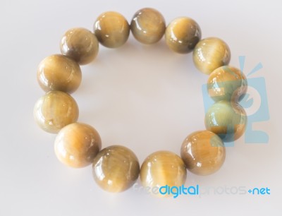 Handmade Stone Bead Created Bracelet Stock Photo