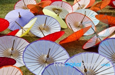 Handmade Umbrella Stock Photo