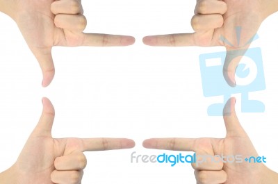 Hands Frame Stock Photo