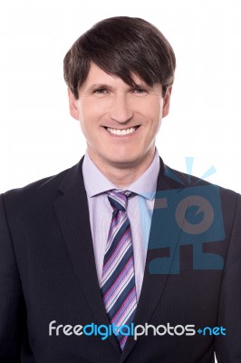 Handsome Businessman Portrait Stock Photo