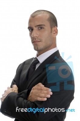 Handsome Businessman Posing Stock Photo