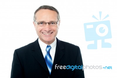 Handsome Casual Businessman Smiling Stock Photo