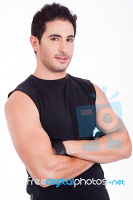 Handsome Fit Man Stock Photo