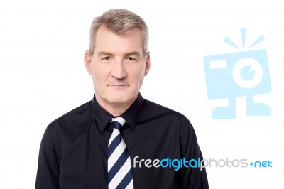 Handsome Mature Business Manager Stock Photo