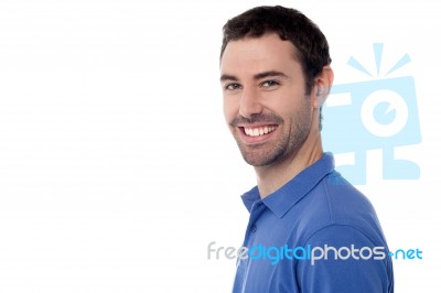 Handsome Smart Guy Posing Stock Photo