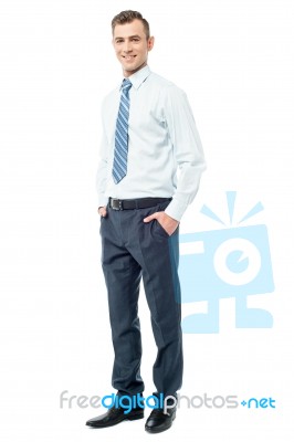 Handsome Young Business Entrepreneur Stock Photo