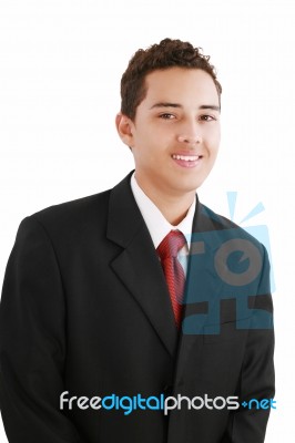 Handsome Young Business Man Stock Photo