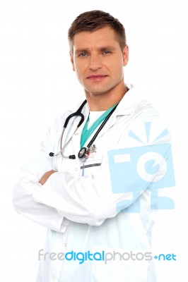 Handsome Young Doctor Stock Photo