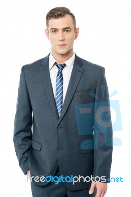 Handsome Young Entrepreneur Stock Photo