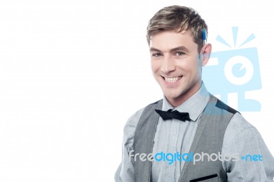 Handsome Young Smiling Guy Stock Photo