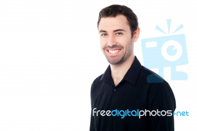 Handsome Young Smiling Man Stock Photo