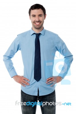 Handsome Young Trendy Businessman Stock Photo