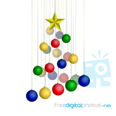 Hanging Christmas Bauble Stock Image