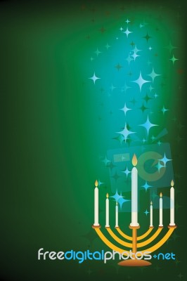 Hanukkah Card Stock Image