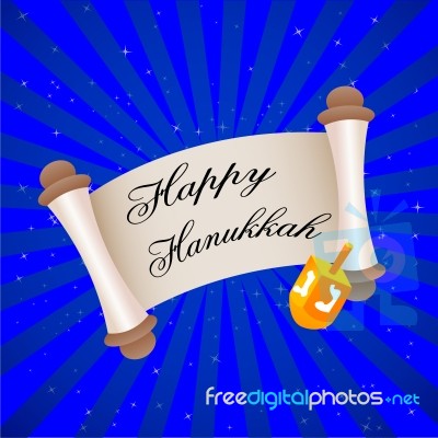 Hanukkah Card Stock Image