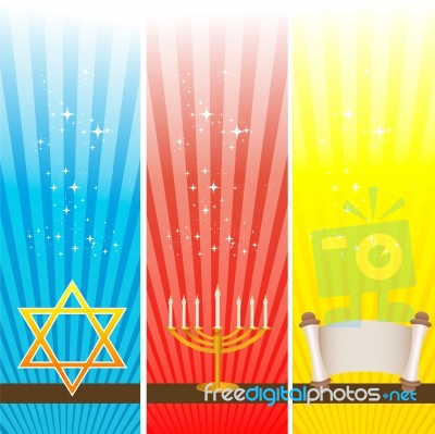 Hanukkah Card Stock Image