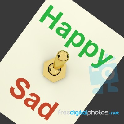 Happy And Sad Switch Stock Image