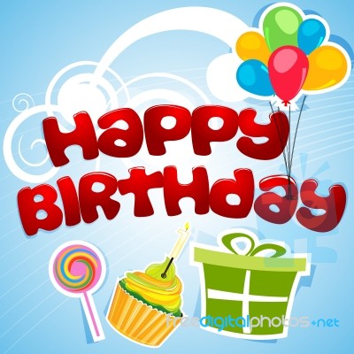 Happy Birthday Card Stock Image