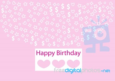 Happy Birthday Sign Stock Image