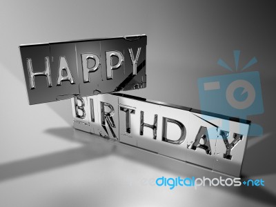 Happy Birthday Sign Stock Image