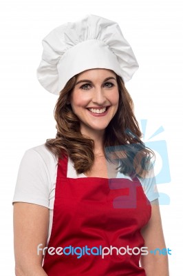 Happy Chef On Service Stock Photo