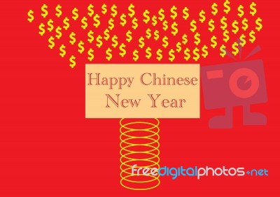 Happy Chinese New Year Spring Stock Image