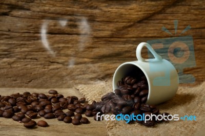 Happy Coffee Time Stock Photo