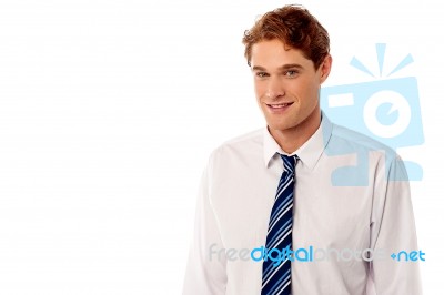 Happy Corporate Male Executive Stock Photo