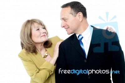 Happy Couple Enjoying Their Time Stock Photo