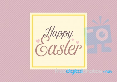 Happy Easter Greeting Card Stock Image