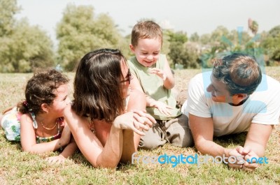 Happy Family Stock Photo