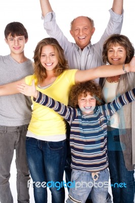 Happy Family Stock Photo