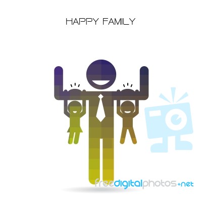 Happy Family Having Fun Stock Image